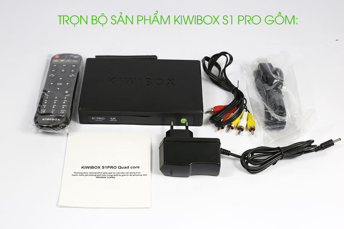 Bộ sản phẩm Kiwibox S2 Pro